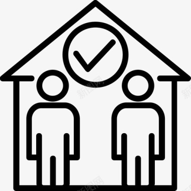 房产交易房屋协议抵押贷款图标图标