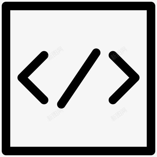 html语言代码开发图标svg_新图网 https://ixintu.com html语言 web1 代码 开发 标记