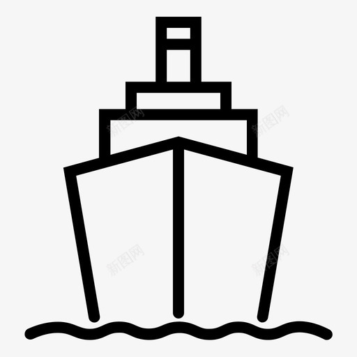 货船集装箱物流图标svg_新图网 https://ixintu.com 旅行 物流 货船 车辆 运输 集装箱
