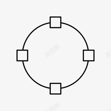 指针圆确定图标图标