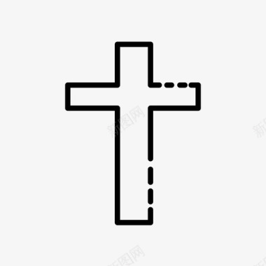 十字架基督教圣十字架图标图标