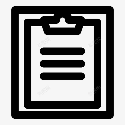 检查表板剪贴板图标svg_新图网 https://ixintu.com 剪贴板 板 检查表 笔记