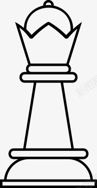 国际象棋皇后国际象棋运动图标图标