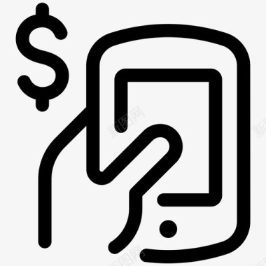 移动支付智能手机支付购物商行第一卷图标图标