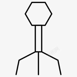 噬菌体噬菌体细菌细菌感染图标高清图片