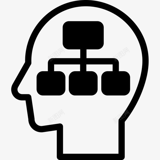 计划头脑人类图标svg_新图网 https://ixintu.com 人类 人类思想混合 头脑 思想 思考 计划