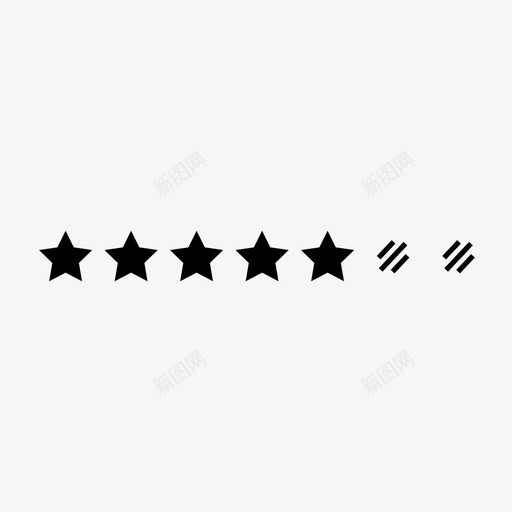 五星评级费率评级量表图标svg_新图网 https://ixintu.com 五星评级 评级星 评级量表 费率
