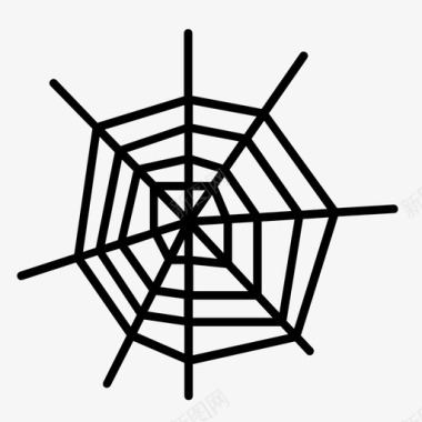 蜘蛛网万圣节昆虫图标图标