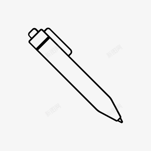 钢笔办公室学校图标svg_新图网 https://ixintu.com 办公室 学校 工作 建筑 钢笔
