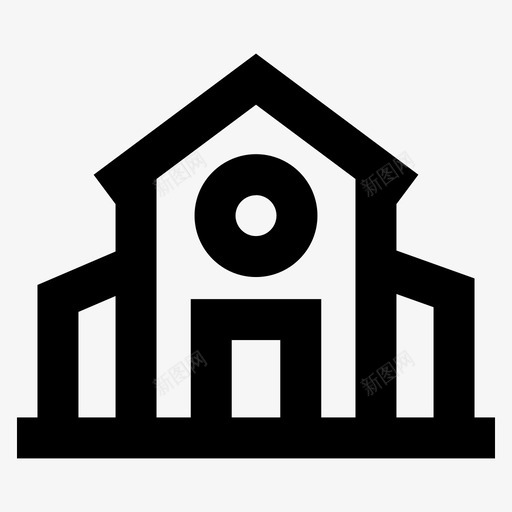 别墅庄园住宅图标svg_新图网 https://ixintu.com 住宅 别墅 庄园 房子