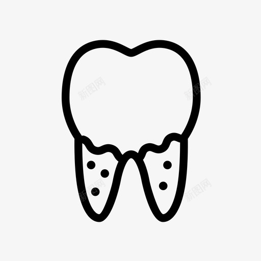蛀牙龋齿牙科图标svg_新图网 https://ixintu.com 牙科 蛀牙 龋齿