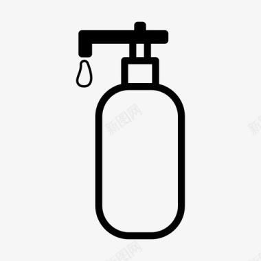 肥皂瓶清洁剂泡沫图标图标