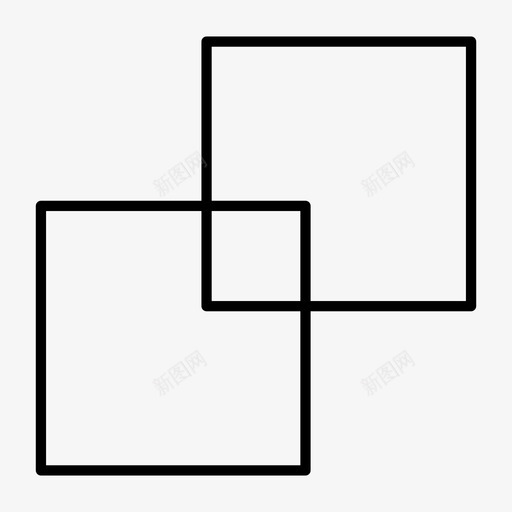 探路者被分割正方形向量图标svg_新图网 https://ixintu.com 向量 探路者被分割 正方形