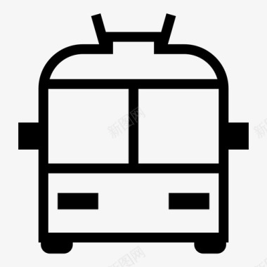 地铁列车公共汽车运输车辆图标图标