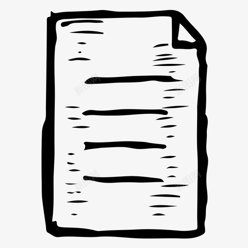 文件业务办公室图标svg_新图网 https://ixintu.com 业务 办公室 文件 素描 纸张
