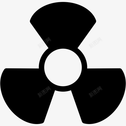 核能核武器放射性图标svg_新图网 https://ixintu.com 放射性 核武器 核污染 核能 生物填充