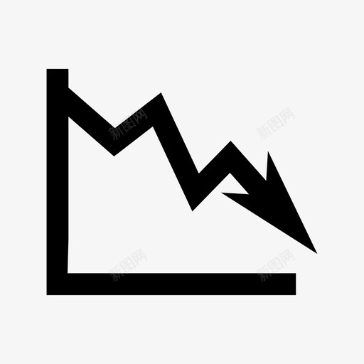 股市低迷金融图标svg_新图网 https://ixintu.com 亏损 低迷 市场 系统类型图标 股市 股票 金融