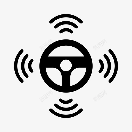 自动驾驶汽车自动驾驶无驾驶员图标svg_新图网 https://ixintu.com 技术 无驾驶员 自动驾驶 自动驾驶汽车