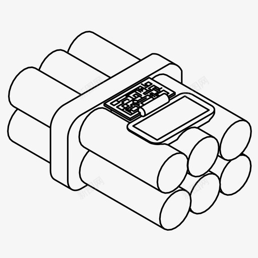 炸药炸弹爆炸图标svg_新图网 https://ixintu.com 定时炸弹 炸弹 炸药 爆炸