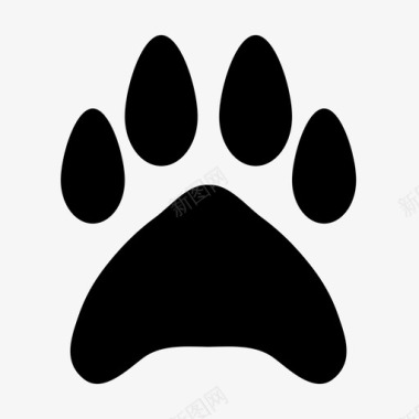 狗爪动物自然图标图标
