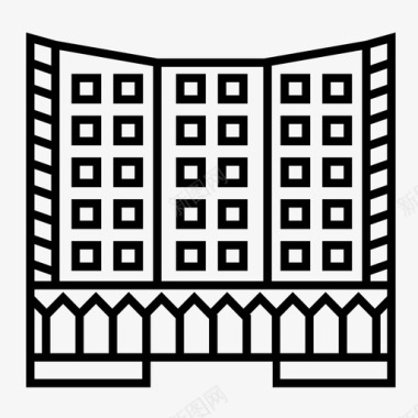 酒店业务银行大楼图标图标