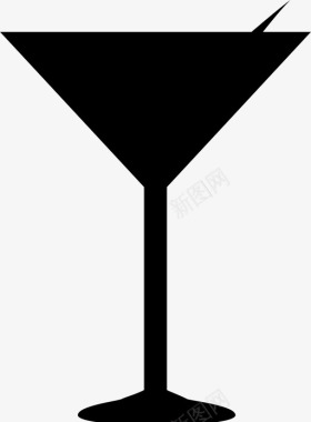 玻璃杯鸡尾酒马提尼图标图标