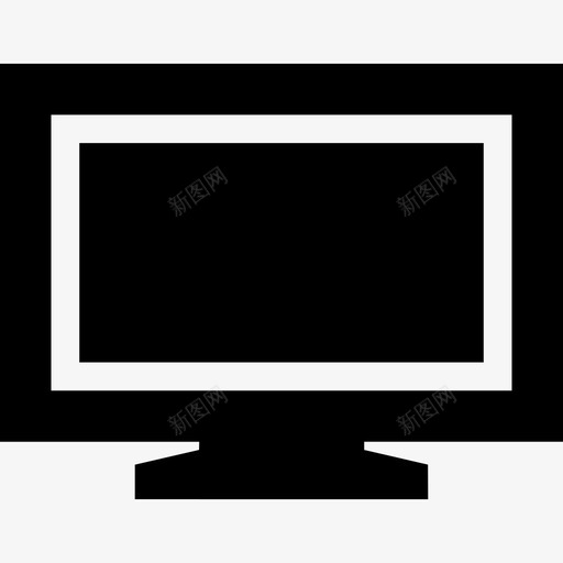 电视显示器平板图标svg_新图网 https://ixintu.com 宽屏 平板 显示器 电子产品 电视