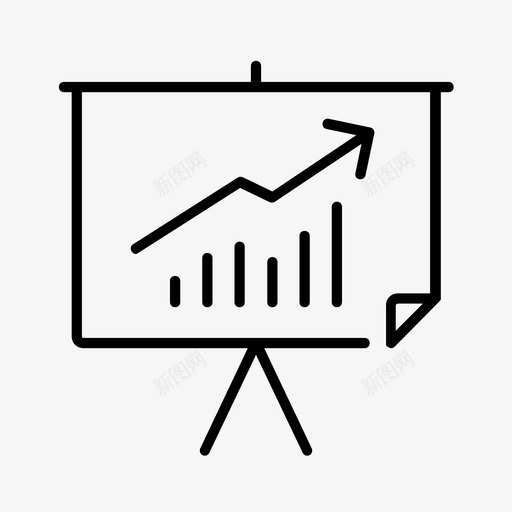 演示白板业务图表图标svg_新图网 https://ixintu.com 业务 图表 增长 成功 演示白板