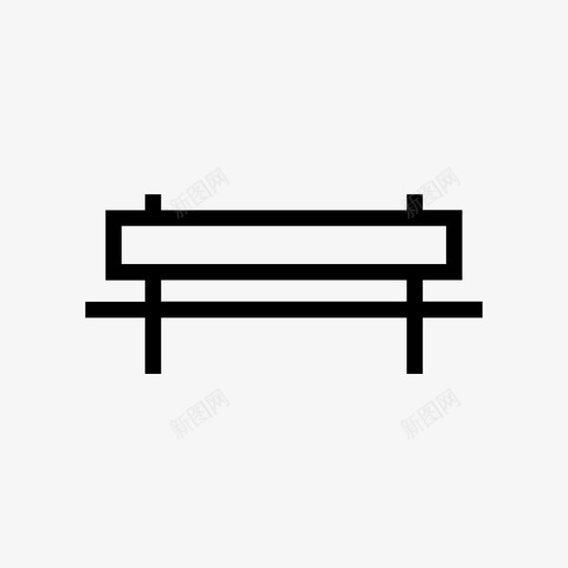 长凳花园公园图标svg_新图网 https://ixintu.com 休息 公园 公园长凳 座位 花园 长凳