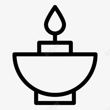 蜡烛商务装饰图标图标