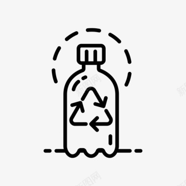 瓶子回收生态环境图标图标