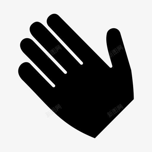 五个数手指手势手图标svg_新图网 https://ixintu.com 五个数手指 手 手势 数字