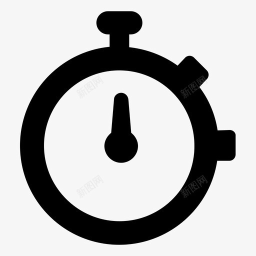 秒表时钟倒计时图标svg_新图网 https://ixintu.com 业务管理 倒计时 截止日期 时钟 时间 秒表 计时器