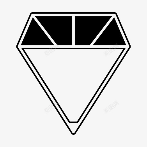 钻石昂贵的宝石图标svg_新图网 https://ixintu.com 宝石 宝藏 时尚 昂贵的 珠宝 钻石