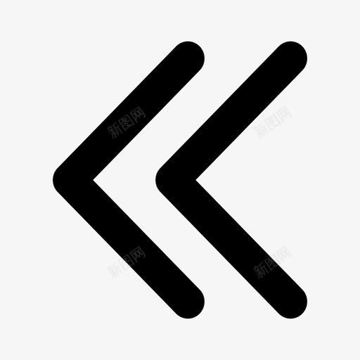 icons_双左svg_新图网 https://ixintu.com icons_双左