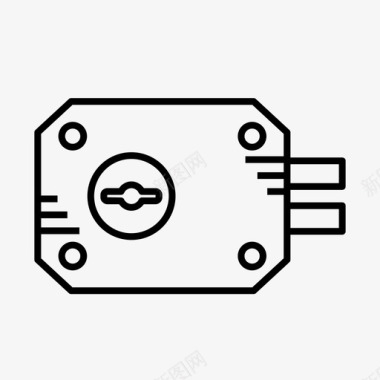 门锁保险箱挂锁图标图标