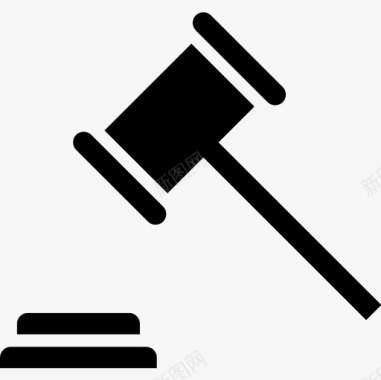 木槌拍卖锤子图标图标