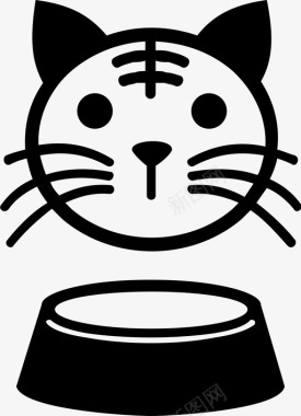 猫猫碗食物图标图标