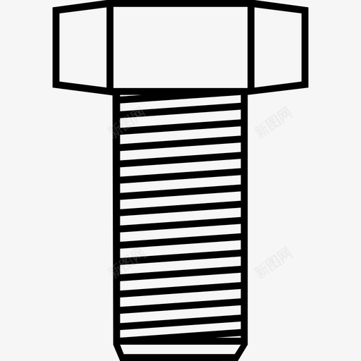 螺钉螺母紧固件工具线图标svg_新图网 https://ixintu.com 工具线 紧固件 螺钉螺母