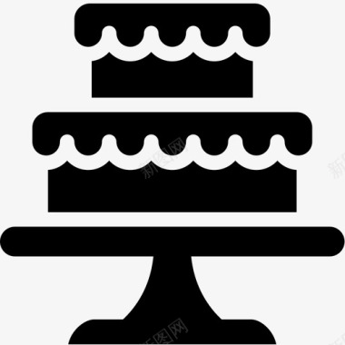 婚礼蛋糕新娘爱情图标图标