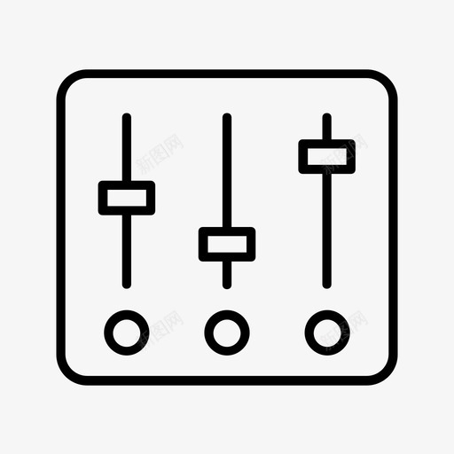调节控制控制按钮图标svg_新图网 https://ixintu.com 控制 控制按钮 调节