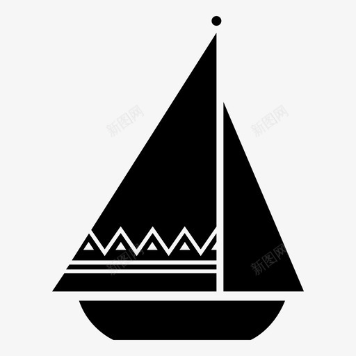 帆船轮船旅行图标svg_新图网 https://ixintu.com 埃及 帆船 旅行 游艇 轮船