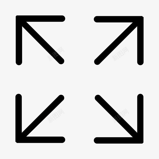扩大图标svg_新图网 https://ixintu.com 扩大
