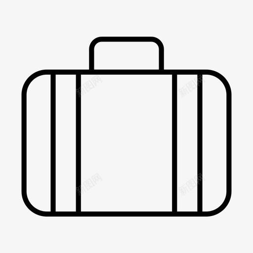 手提箱包办公包图标svg_新图网 https://ixintu.com 办公包 包 手提箱 旅行
