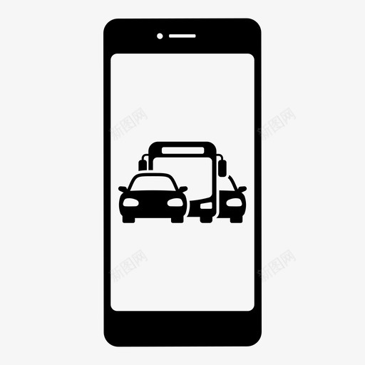 交通堵塞通知地图智能手机图标svg_新图网 https://ixintu.com it 交通堵塞通知 地图 智能手机