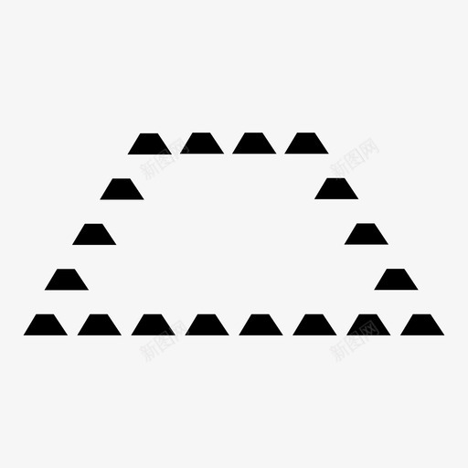 梯形虚线轮廓图标svg_新图网 https://ixintu.com 形状 梯形 虚线 轮廓