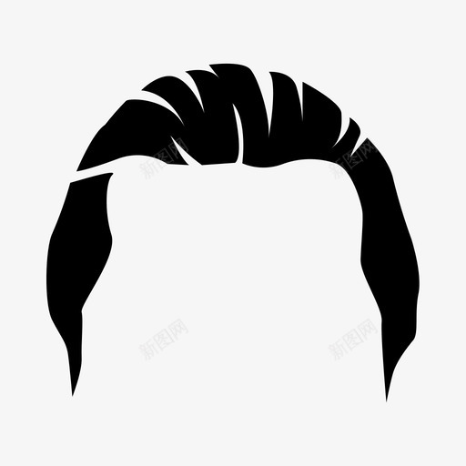 发型绅士时髦男士风格图标svg_新图网 https://ixintu.com 发型 时髦男士风格 绅士
