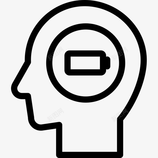能量头脑人类图标svg_新图网 https://ixintu.com 人类 人类思维线 头脑 思想 思维 能量