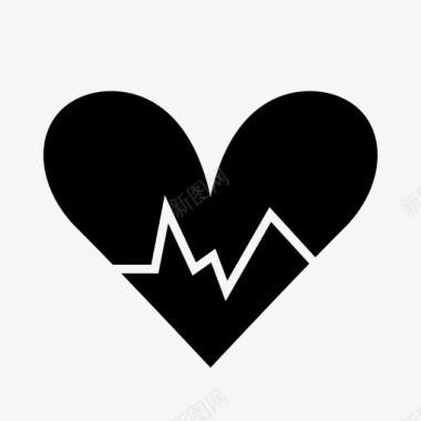 心脏心跳生命图标图标