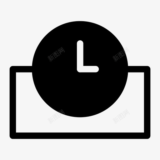 时间模拟时钟钟面图标svg_新图网 https://ixintu.com 时钟时间 时间 模拟时钟 钟面